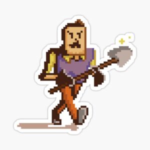 Hello Neighbor Sticker – Creepy Game Aesthetic Decorative Vinyl Decal