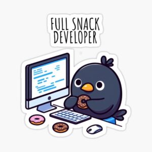 Web Development Crow Sticker